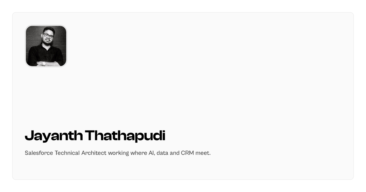Jayanth Thathapudi